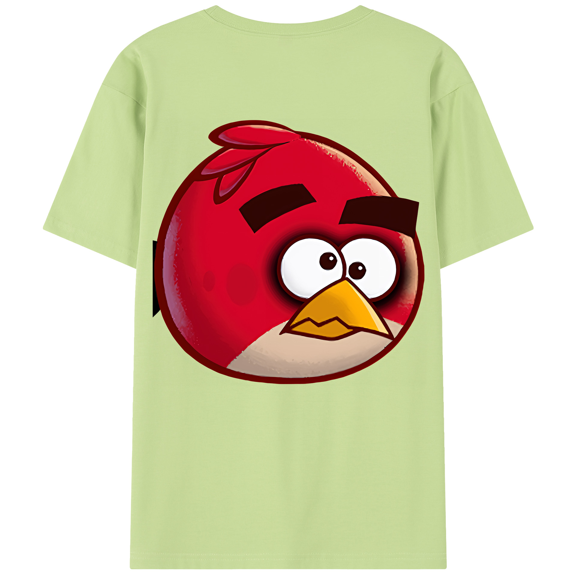 （画像用） Angry Birds アングリーバード 綿100％半袖Tシャツ（背面プリント）